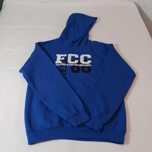 Gildan Heavy Blend FELLOWSHIP CHRISTIAN CHEERLEADER Men's Blue Hoodie Sweatshirt